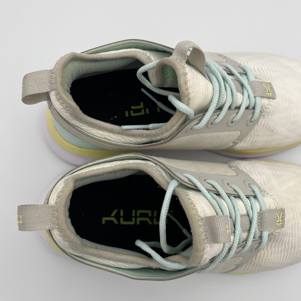 Kuru Atom Cloud Sneakers Womens 8.5 Gray Yellow Lace Up Athletic‎ Running Shoes - Picture 13 of 14